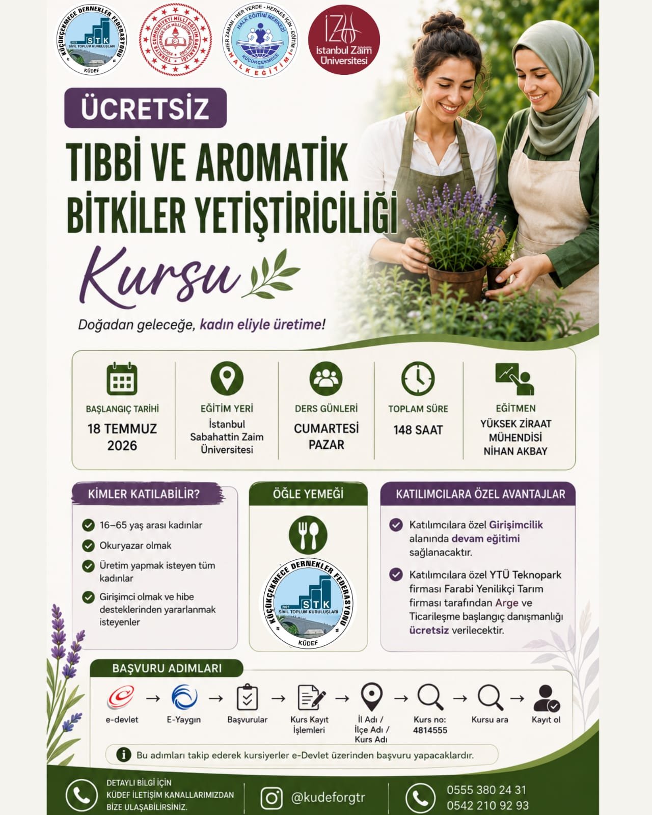 TIBBİ VE AROMATİK BİTKİLER YETİŞTİRİCİLİĞİ KURSU